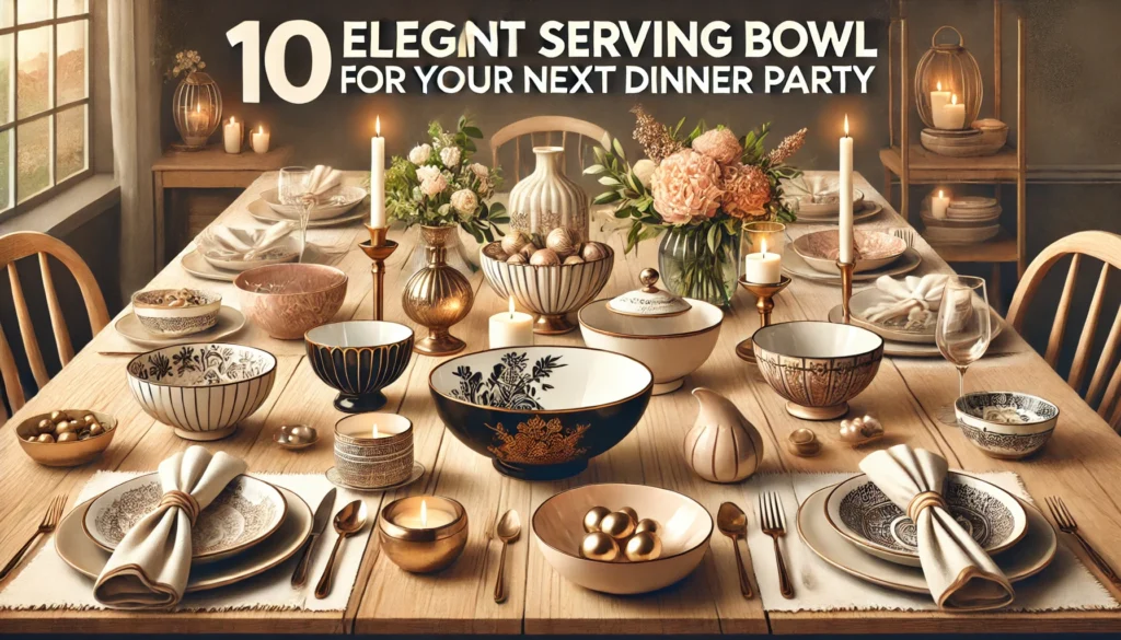 10 Elegant Serving Bowl Ideas for Your Next Dinner Party